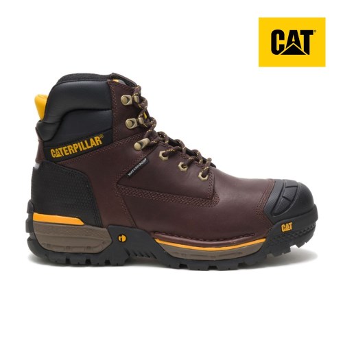 Caterpillar Excavator LT 6" Waterproof Werkschoenen Heren Bordeaux (KRQG.NL)